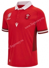 2023 World Cup Wales Home Red Thailand Rugby Shirt