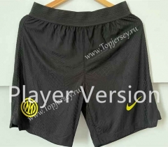 Player Version 2023-2024 Inter Milan Black(Yellow logo) Thailand Soccer Shorts-6886