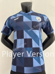 Player Version 2023-2024 Manchester City Blue Training Soccer Jersey AAA-2016