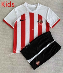 2023-2024 Sunderland AFC Home Red&White Kids/Youth Soccer Uniform-AY