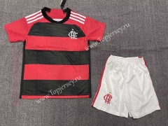 ( Without Brand Logo ) 2023-2024 Flamengo Home Red&Black Soccer Uniform-1506