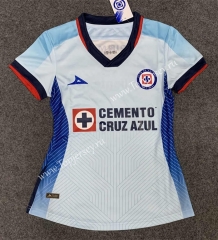 2023-2024 Cruz Azul Away White Women Thailand Soccer jersey AAA-GB