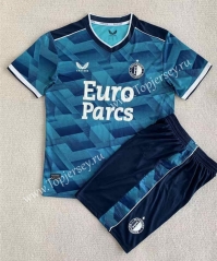 2023-2024 Feyenoord Rotterdam Home Away Blue Soccer Uniform-AY