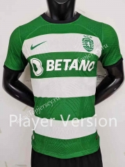 Player Version 2023-2024 Sporting Clube de Portugal Home White and Green Thailand Soccer Jersey AAA-518