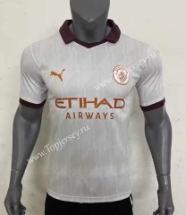 2023-2024 Manchester City Away White Thailand Soccer Jersey AAA-416