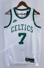 Retro Version 75 Anniversary Boston Celtics White #7 NBA Jersey-311