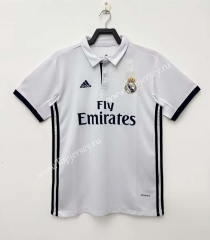 Retro Version 16-17 Real Madrid Home White Thailand Soccer Jersey AAA-811