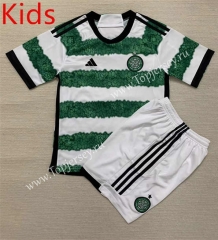 2023-2024 Celtic Home White&Green Kids/Youth Soccer Unifrom-AY