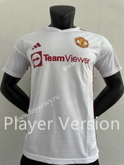 Player Version 2023-2024 Manchester United White Thailand Training Jersey AAA-2016