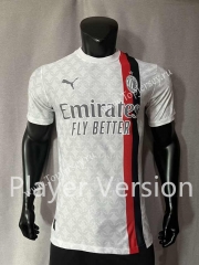 Player Version 2023-2024 AC Milan Away White Thailand Soccer Jersey AAA-4691