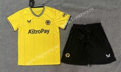 2023-2024 Wolverhampton Wanderers Home Yellow Soccer Uniform-8975