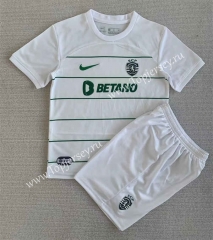 2023-2024 Sporting Clube de Portugal Away White Soccer Uniform-AY