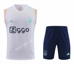 2023-2024 Ajax White Thailand Soccer Vest Uniform-4627