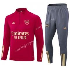 2023-2024 Arsenal Red Thailand Soccer Tracksuit-411