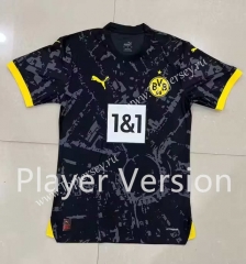 Player Version 2023-2024 Borussia Dortmund Away Black Thailand Soccer Jersey AAA-4691