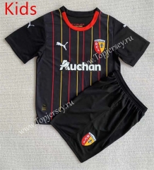 2023-2024 RC Lens Away Black Kids/Youth Soccer Uniform-AY