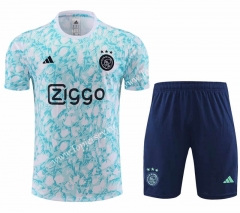2023-2024 Ajax Blue&White Thailand Soccer Uniform-4627