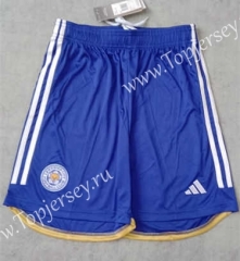 2023-2024 Leicester City Home Blue Thailand Soccer Shorts-2886