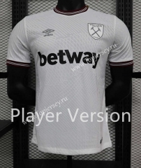 Player Version 2023-2024 West Ham United 2nd Away White Thailand Soccer Jersey AAA-888