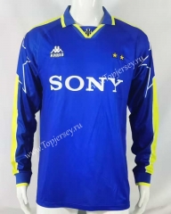 Retro Version 96-97 Juventus Away Blue LS Thailand Soccer Jersey AAA-503