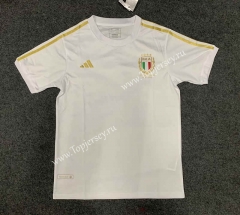 (S-3XL) Printing Logo Version 125th Anniversary Italy White Thailand Soccer Jersey AAA-GB