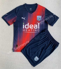 2023-2024 West Bromwich Albion 2nd Away Red&Blue Soccer Uniform-AY