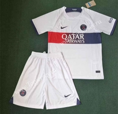 2023-2024 Paris SG Away White Soccer Uniform-3454