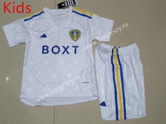 2023-2024 Leeds United Home White Kids/Youth Soccer Uniform-507