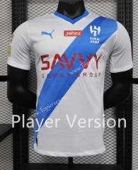 Player Version 2023-2024 Al Hilal SFC Away White&Blue Thailand Soccer Jersey AAA-888