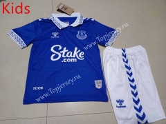 2023-2024 Everton Home Blue Kids/Youth Soccer Uniform-507