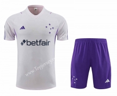 2023-2024 Cruzeiro EC White Thailand Soccer Uniform-4627