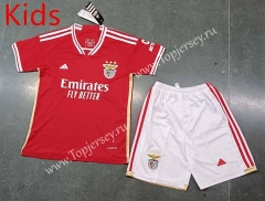 2023-2024 Benfica Home Red Kids/Youth Soccer Uniform-8679
