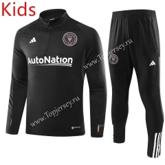 2023-2024 Inter Miami CF Black Kids/Youth Soccer Tracksuit-GDP