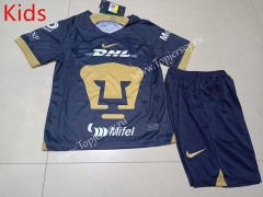 2023-2024 Pumas UNAM Away Royal Blue Kids/Youth Soccer Uniform-507