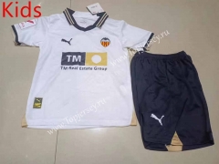 2023-2024 Valencia Home White Kids/Youth Soccer Unifrom-507
