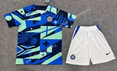 2023-2024 Special Version Inter Milan Blue&Green Soccer Uniform-718