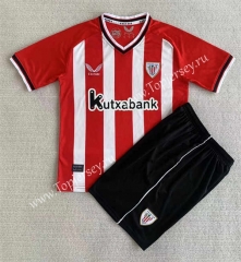 2023-2024 Athletic Bilbao Home Red&White Soccer Unifrom-AY
