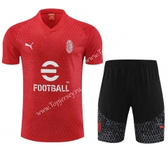 2023-2024 AC Milan Red Thailand Soccer Uniform-4627