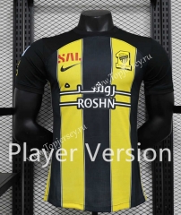 Player Version 2023-2024 Al Ittihad Saudi Home Yellow&Black Thailand Soccer Jersey AAA-888