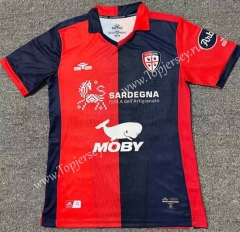 2023-2024 Cagliari Calcio Home Red&Royal Blue Thailand Soccer Jersey AAA