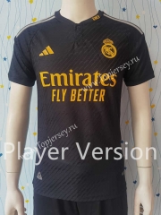 Player Version 2023-2024 Real Madrid 2nd Away Black Thailand Soccer Jersey AAA-807