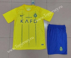 2023-2024 Al-Nassr FC Home Yellow Soccer Unifrom-718