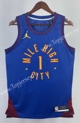 2023 Jordan Limited Version Denver Nuggets Blue #1 NBA Jersey-311