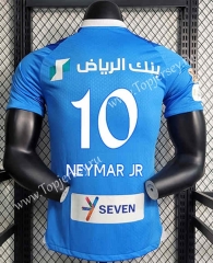 Player Version 2023-2024 Al Hilal SFC Home Blue (#10  neymar jr) Thailand Soccer Jersey AAA