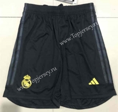 2023-2024 Real Madrid 2nd Away Black Thailand Soccer Shorts-2886