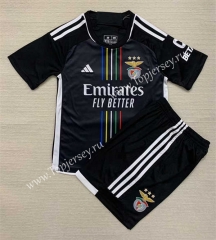 2023-2024 Benfica Away Black Soccer Uniform-AY