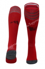 2023-2024 Manchester United 2nd Away Red Kids/Youth Soccer Socks