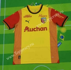 With Sponsor 2023-2024 RC Lens Home Yellow Thailand Soccer Jersey AAA-HR