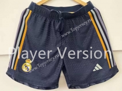 Player Version 2023-2024 Real Madrid Away Royal Blue Thailand Soccer Shorts-4691