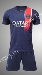 ( Without Brand Logo ) 2023-2024 Paris SG Home Royal Blue Soccer Uniform-1506